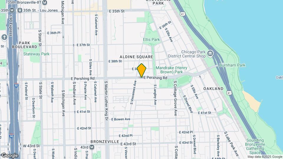 615-617 E Pershing Rd Map and Location Details