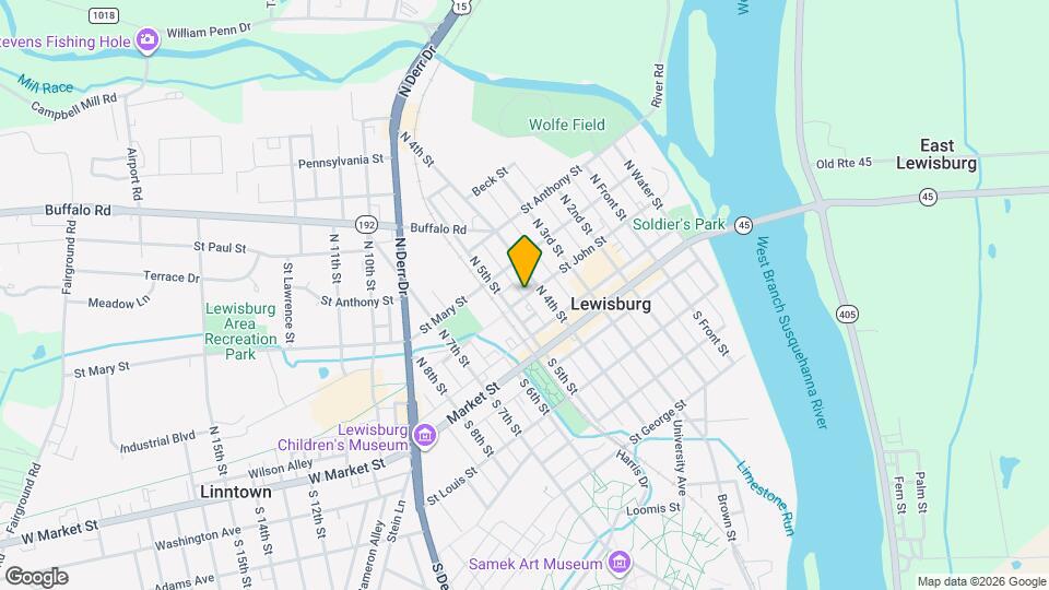 420 St John St Map and Location Details