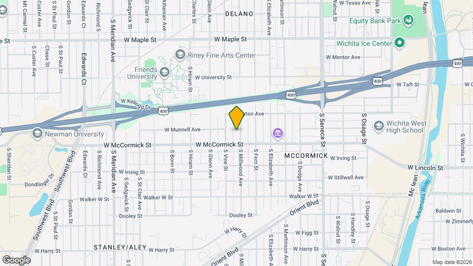 851 S Millwood Ave, Unit Unit 1 Map and Location Details