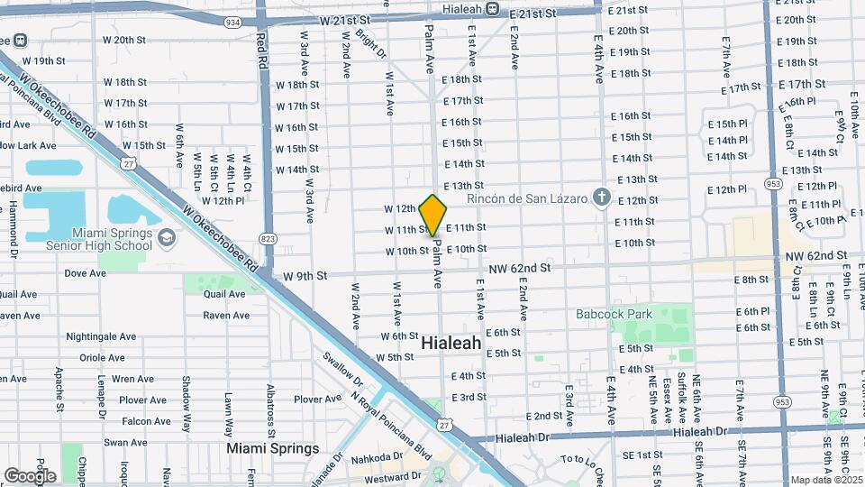 1010-1012 Palm Ave Mapa y Detalles de la Ubicación