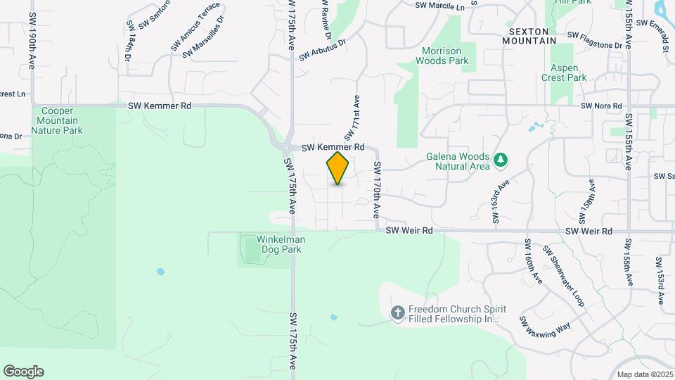 9751 SW 172nd Ave Map and Location Details