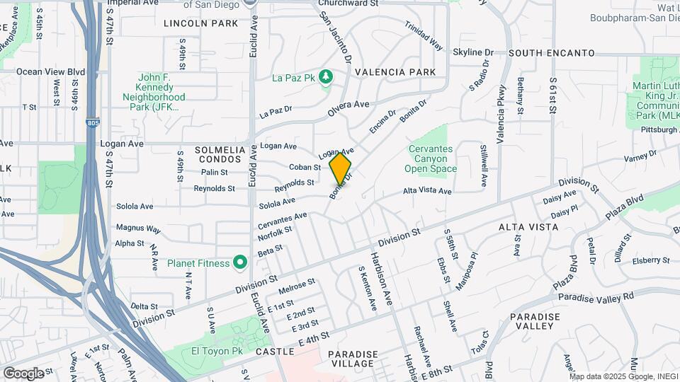 5325 Bonita Dr Map and Location Details