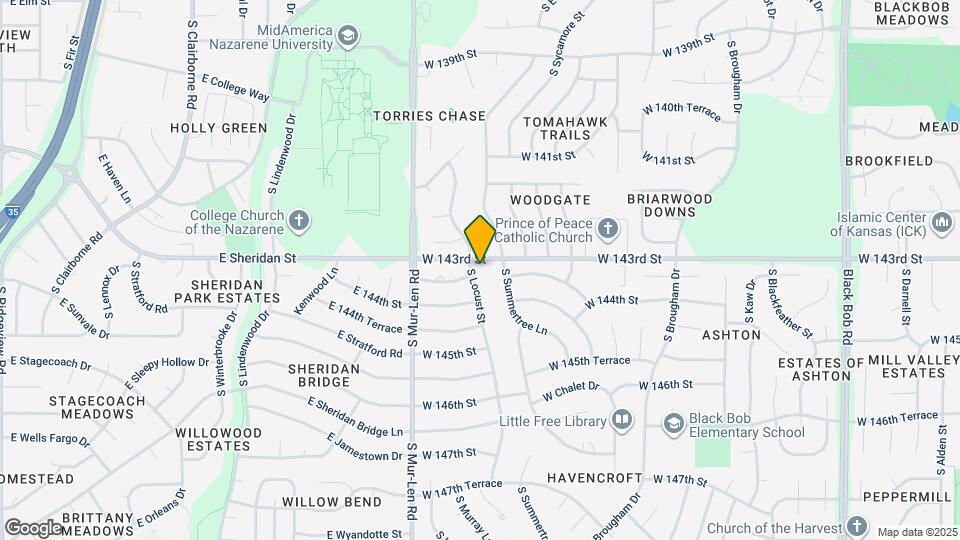 14305 S Locust St Map and Location Details