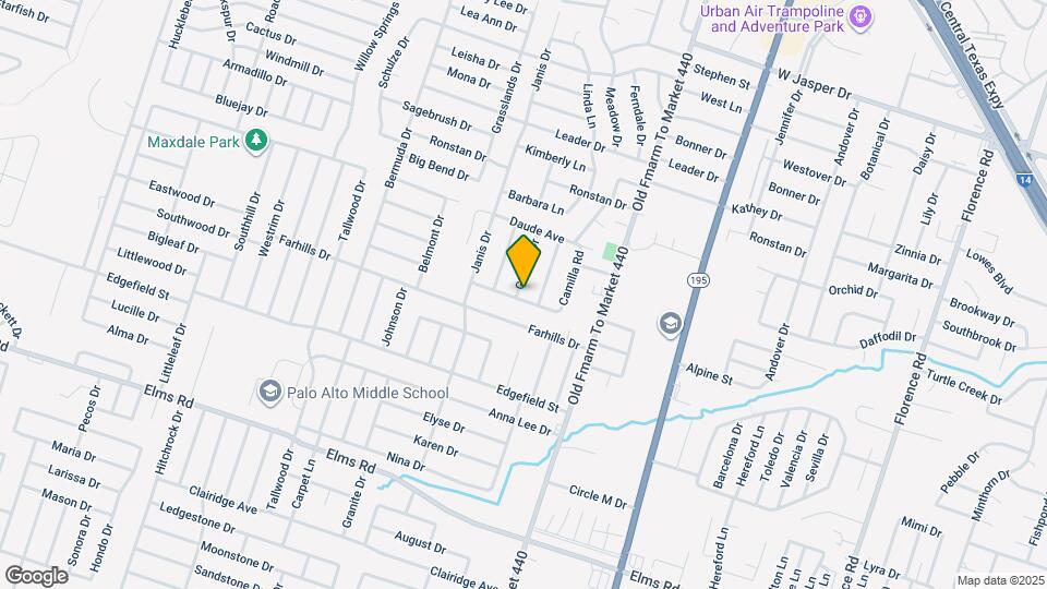 1820 Gaynor Dr Map and Location Details