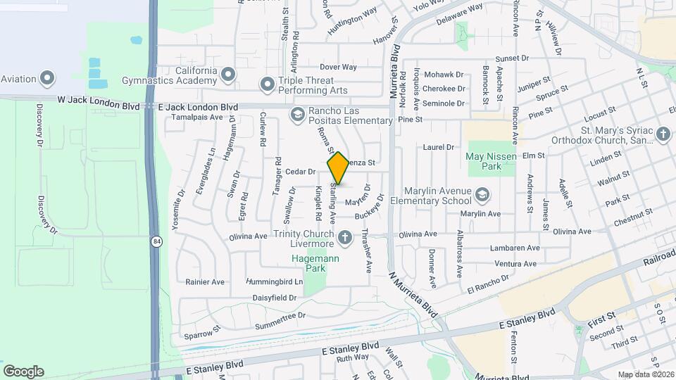 543 Starling Ave Map and Location Details