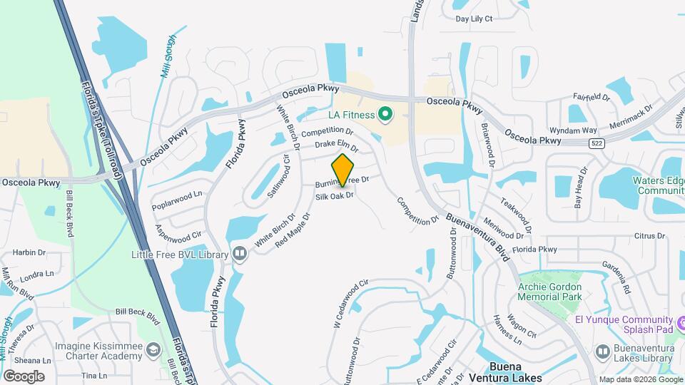 313 Silk Oak Dr Mapa y Detalles de la Ubicación