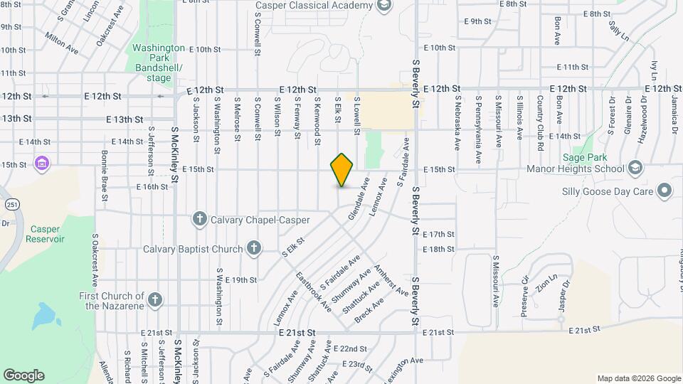 1625 S Elk St Map and Location Details