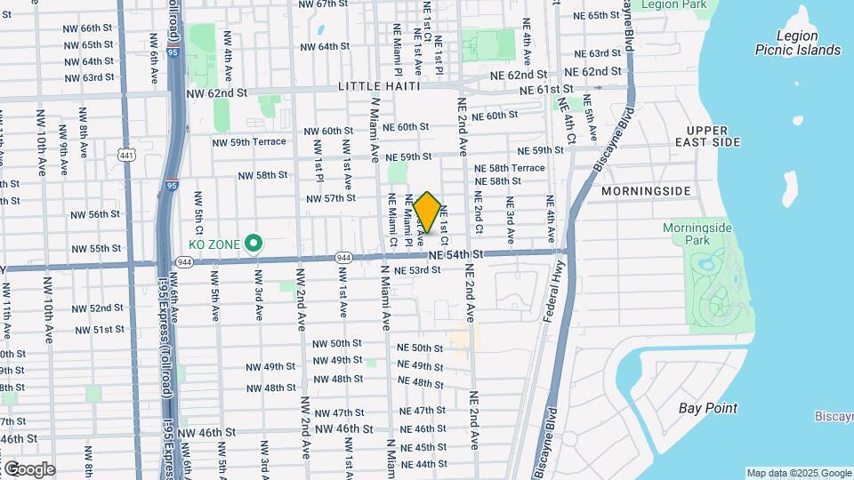 110 NE 55th St Mapa y Detalles de la Ubicación