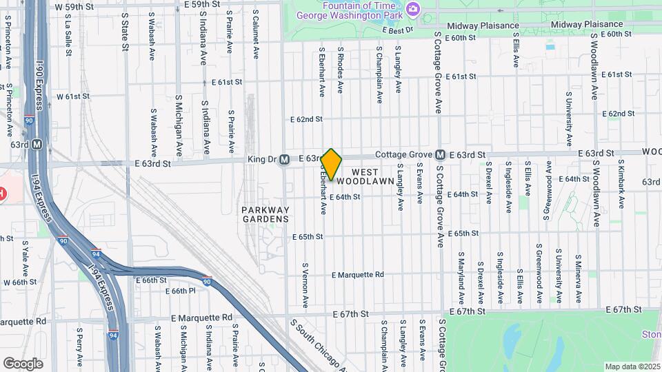 6339 S Eberhart Ave Map and Location Details