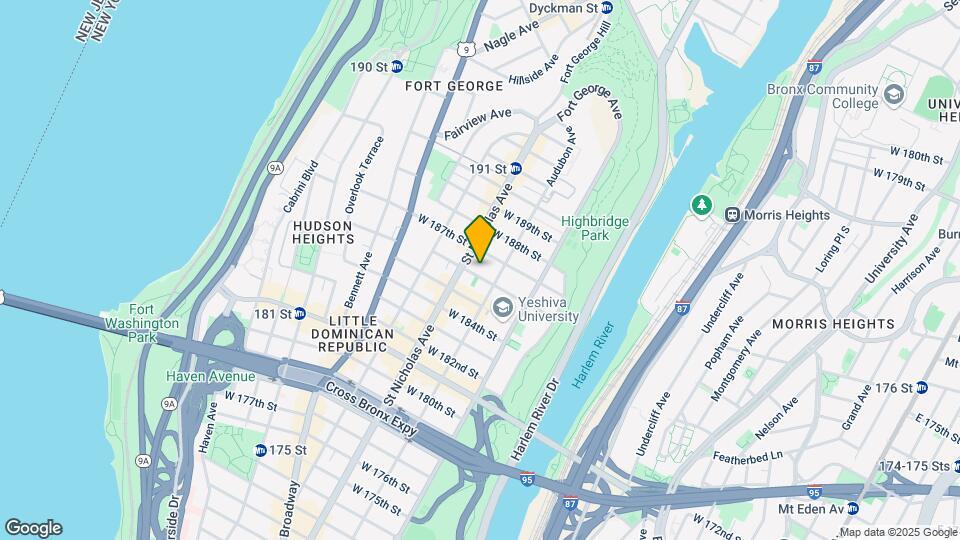 559 W 186th St Map and Location Details