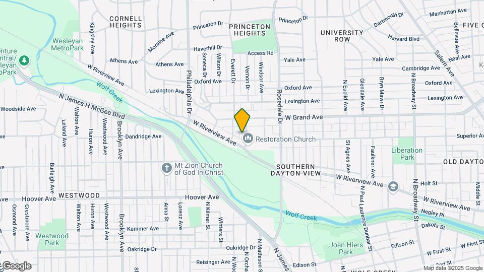 925 Vernon Dr Mapa y Detalles de la Ubicación