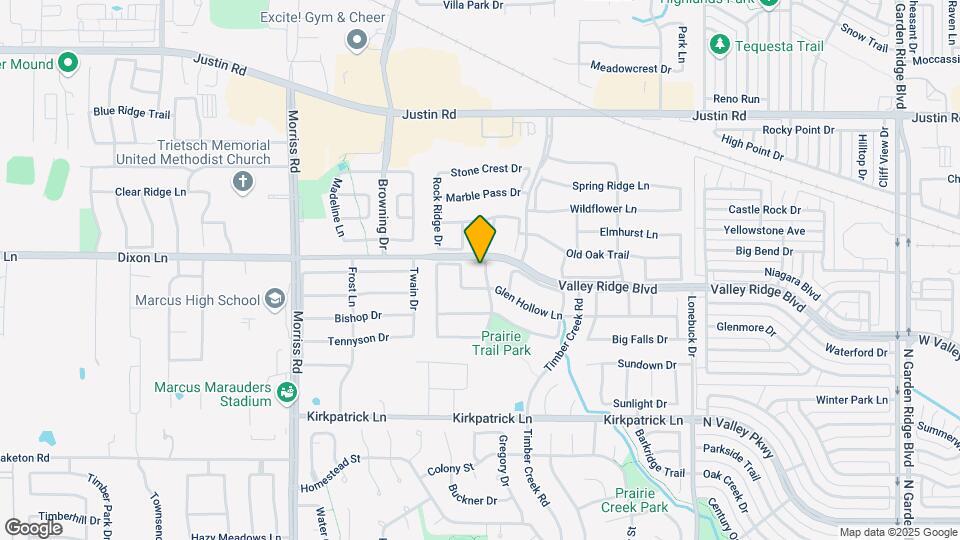 5909 Fox Glen Ln Map and Location Details