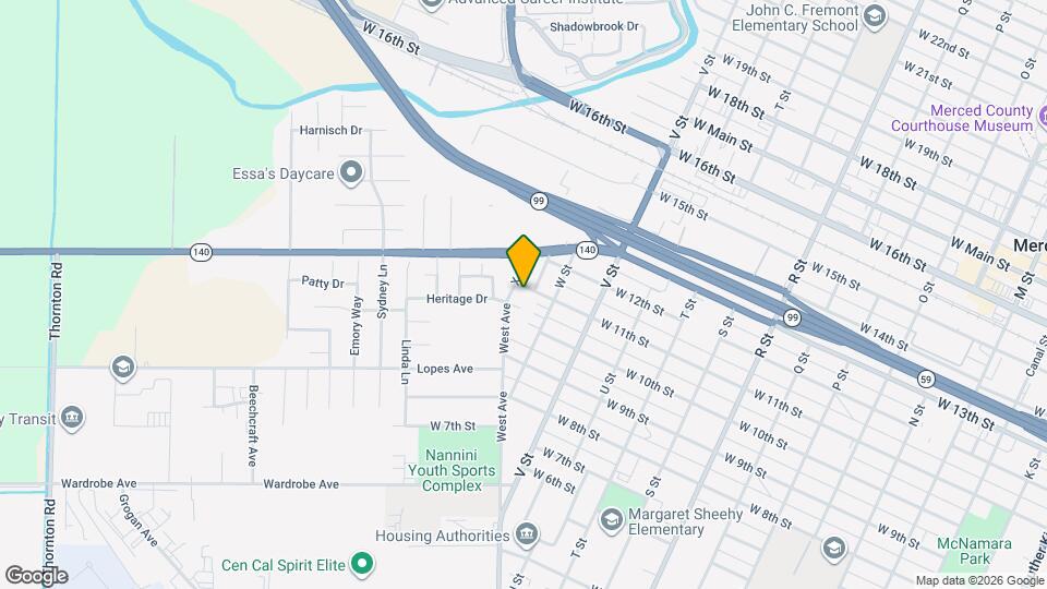 1636 W 11th St Map and Location Details
