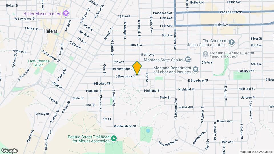 839 E Broadway St Map and Location Details