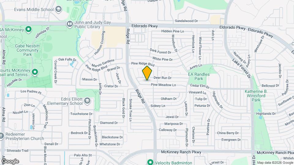 6116 Pine Meadow Ln Map and Location Details