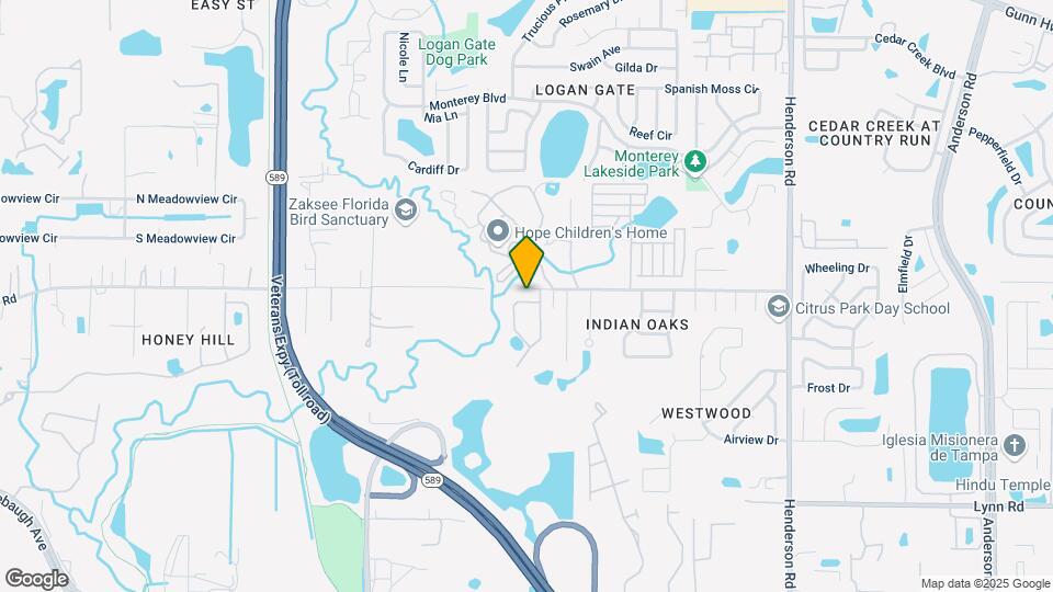 7305 Brightwater Oaks Dr Map and Location Details