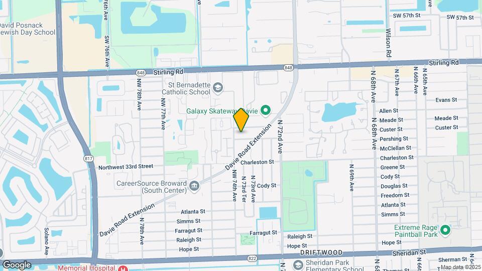 7371 NW 35th St Map and Location Details