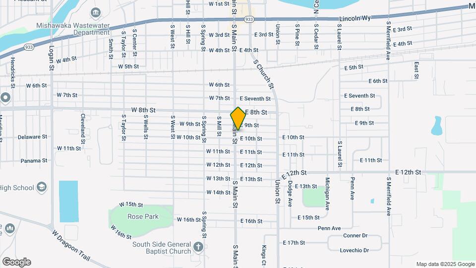 820 S Main St Map and Location Details