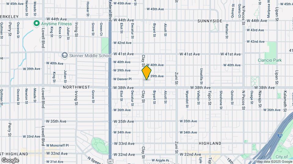 3824 Clay St Map and Location Details