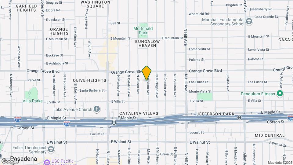 607 N Mar Vista Ave, Unit 1 Map and Location Details