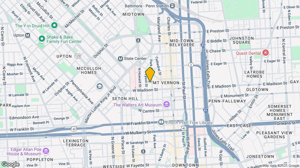 812 Park Ave Map and Location Details