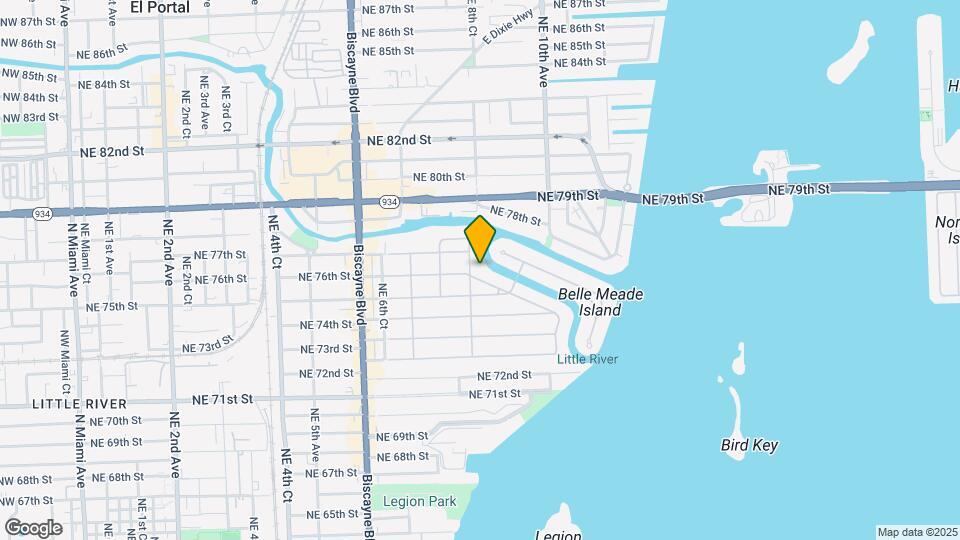 801 NE 76th St Map and Location Details