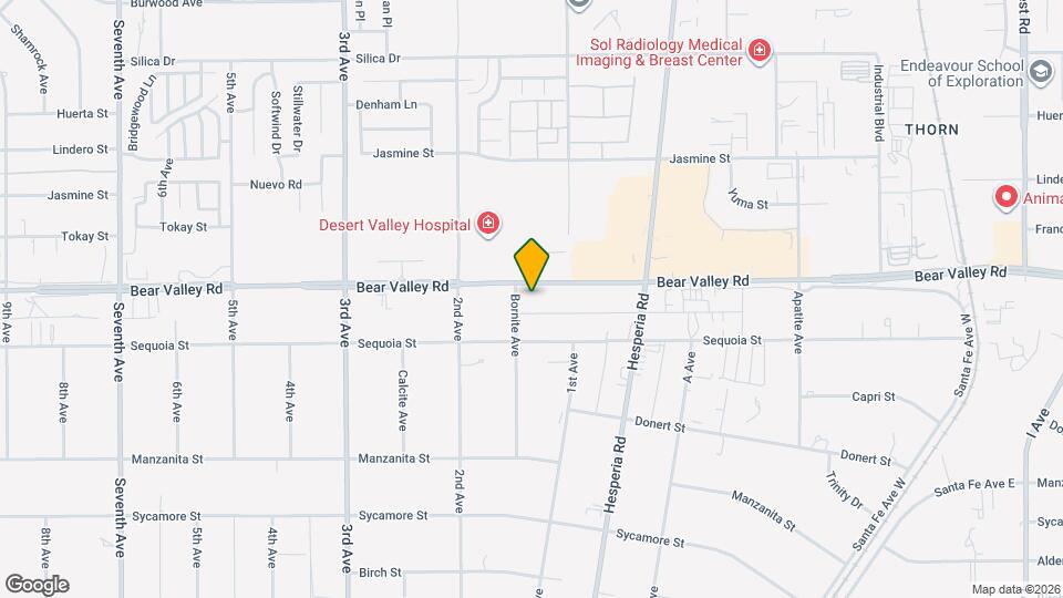 16823-16823 Bear Valley Rd Map and Location Details