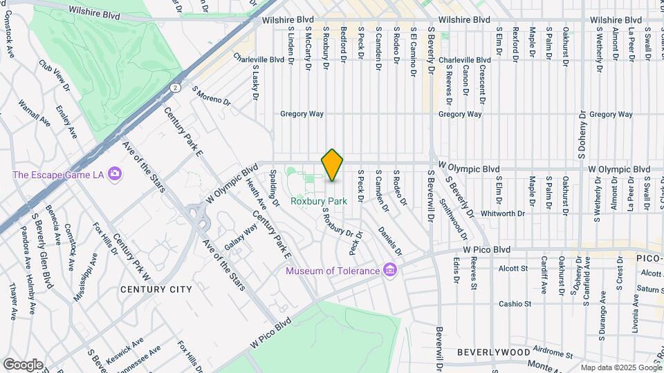 440 S Roxbury Dr Mapa y Detalles de la Ubicación