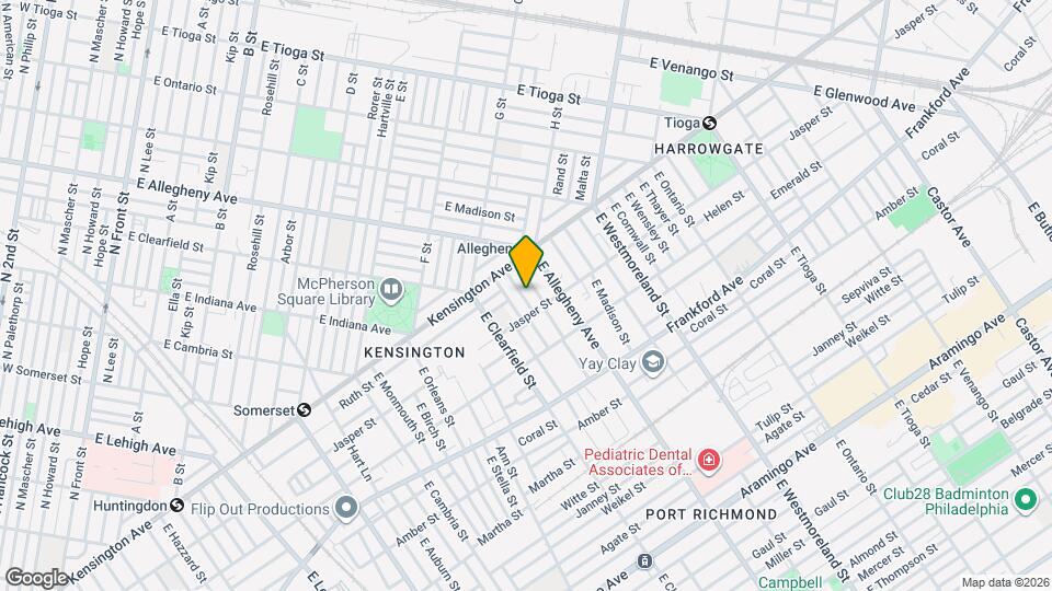 1847 E Lippincott St Map and Location Details