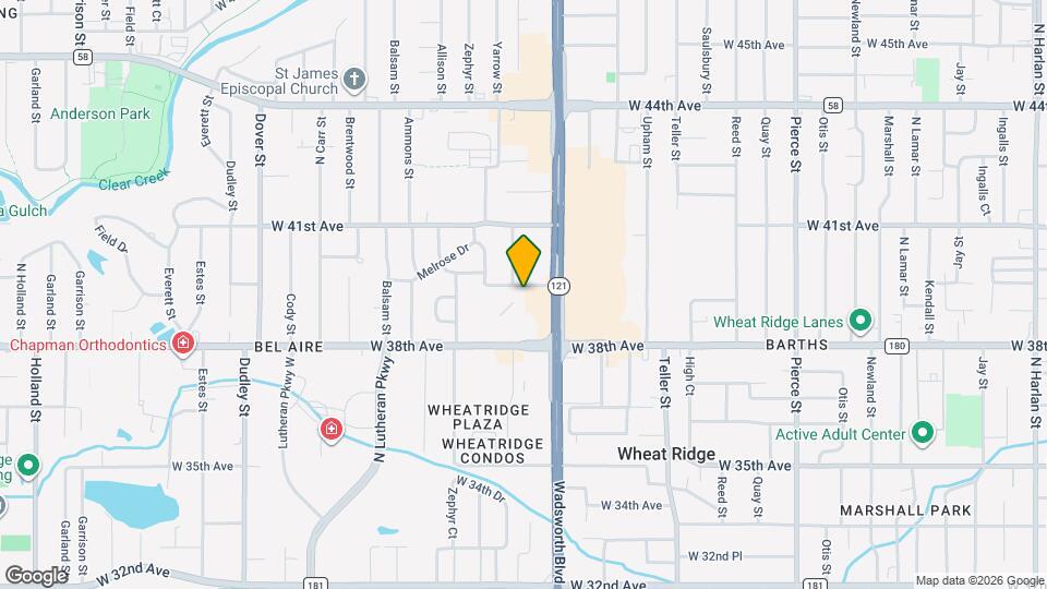 7754 W 39th Ave Map and Location Details