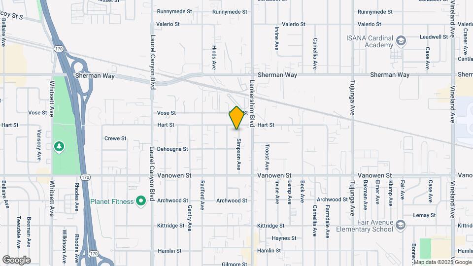 6941 1/2 Simpson Ave Mapa y Detalles de la Ubicación