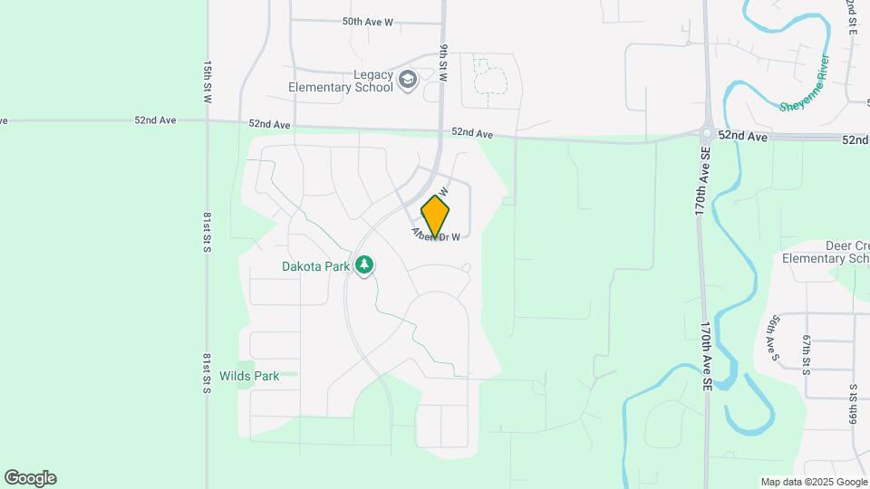 805 Albert Dr W Map and Location Details