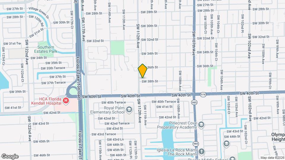 11111 SW 38th St Map and Location Details