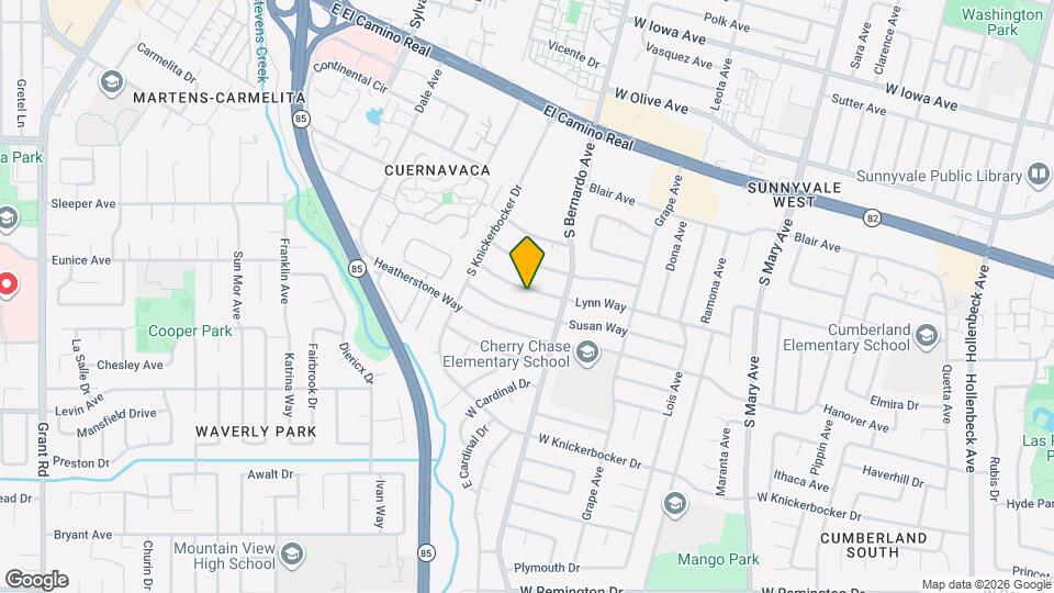 1230 Lynn Way Map and Location Details