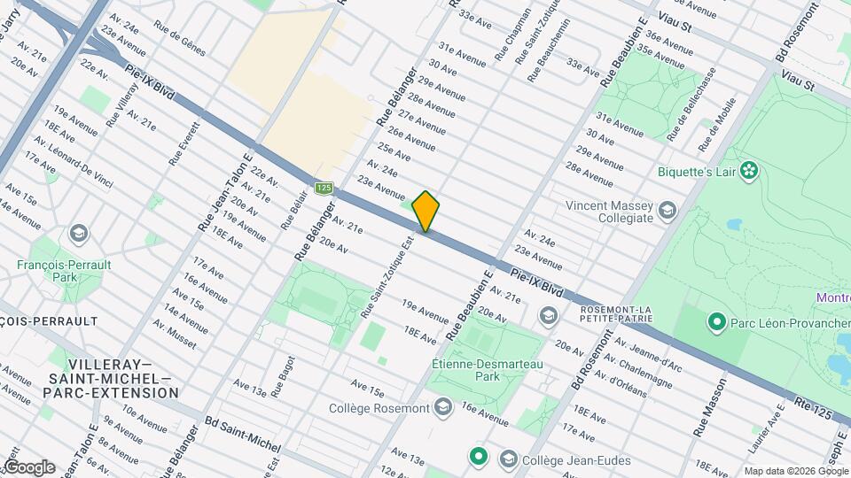 6680 Pie-IX Boul Map and Location Details