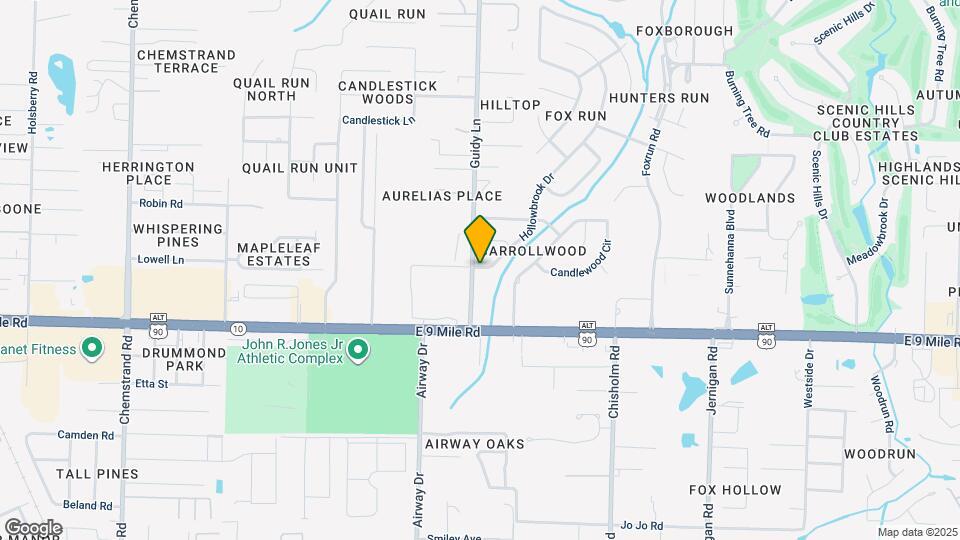 9644 Hollowbrook Dr Map and Location Details