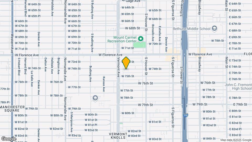 932 W 74th St Map and Location Details