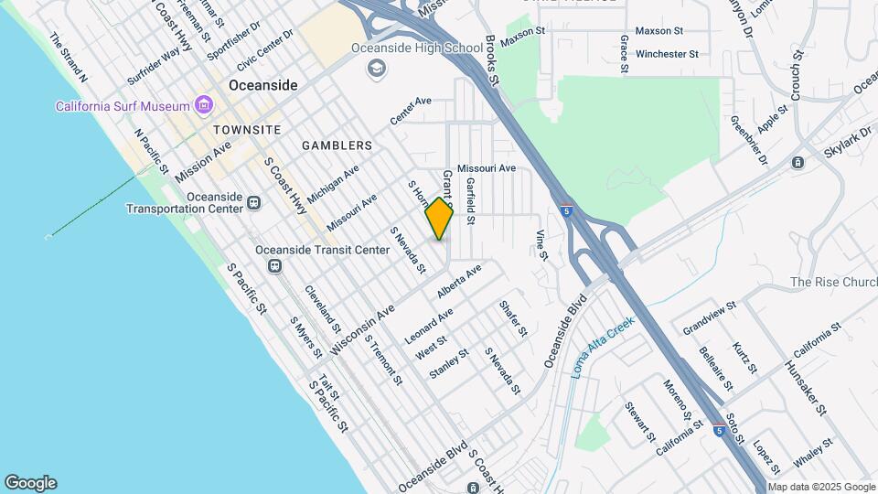 608 S Clementine St Map and Location Details