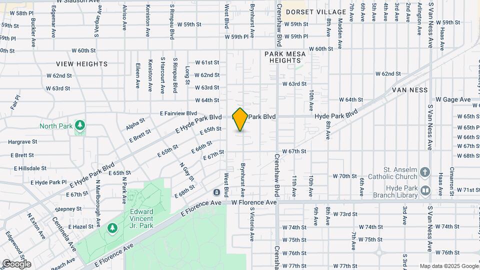 6541 Brynhurst Ave Map and Location Details