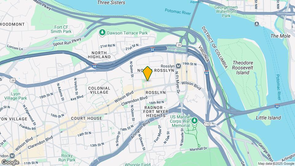 Cortland Rosslyn Map and Location Details