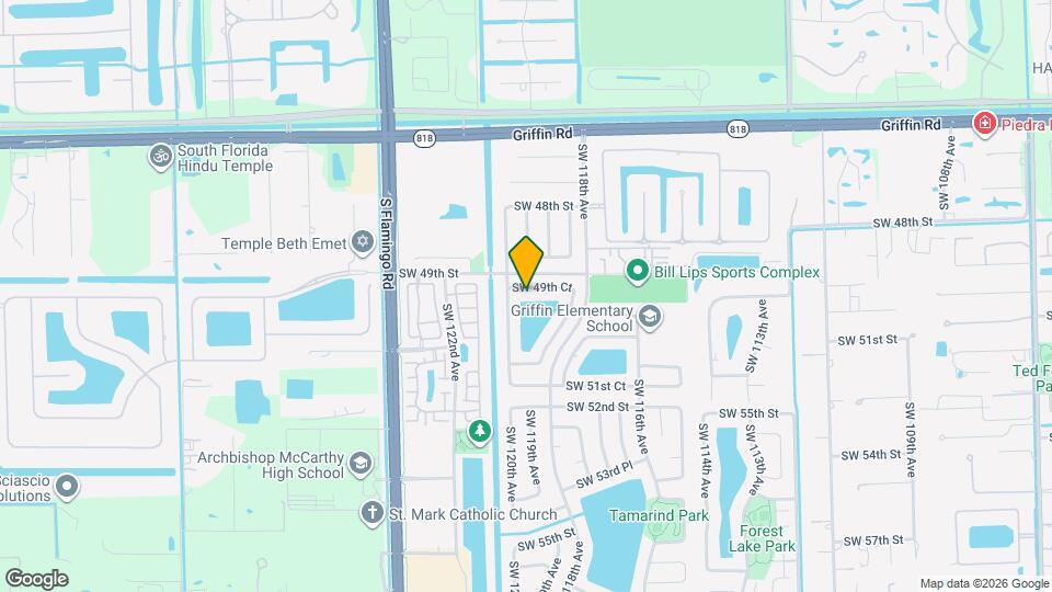 11950 SW 49th Ct Map and Location Details