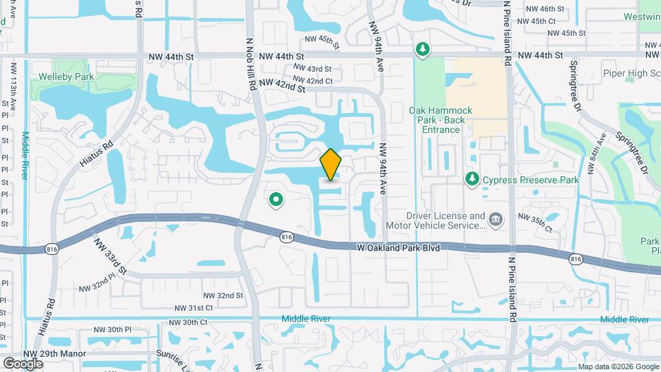 3691 NW 95th Terrace Map and Location Details