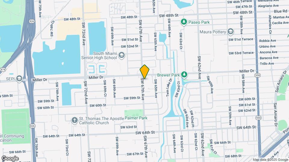 5641 SW 67th Ave Map and Location Details