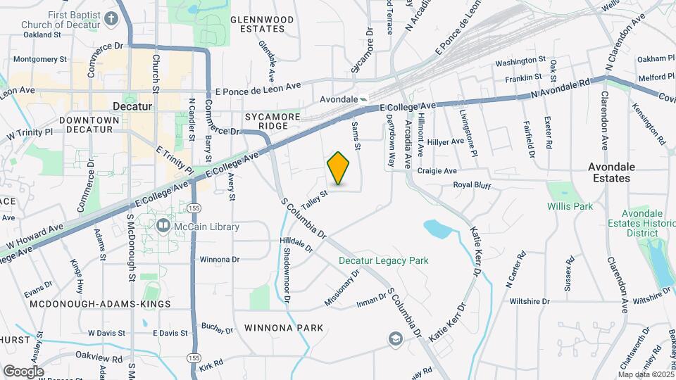 2614 Talley St Map and Location Details