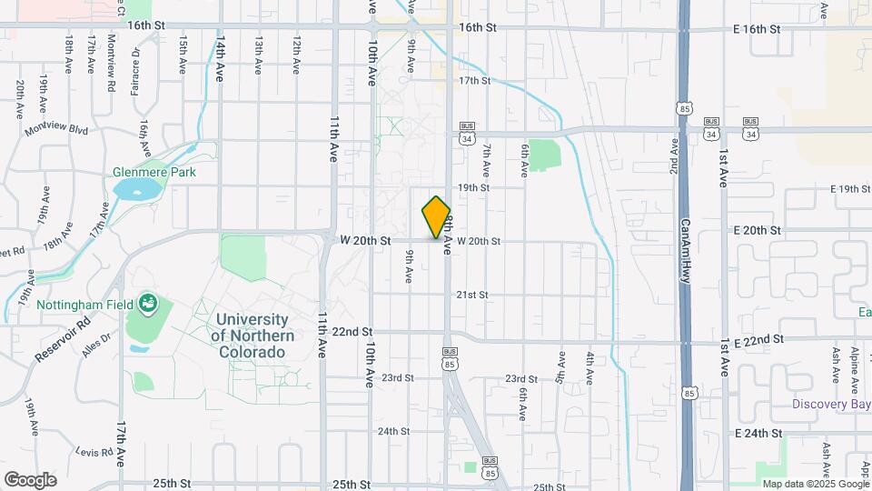 810 W 20th St Map and Location Details