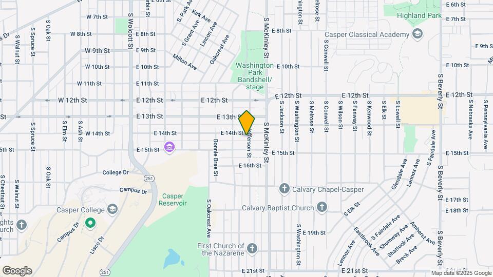 1410 S Jefferson St Map and Location Details