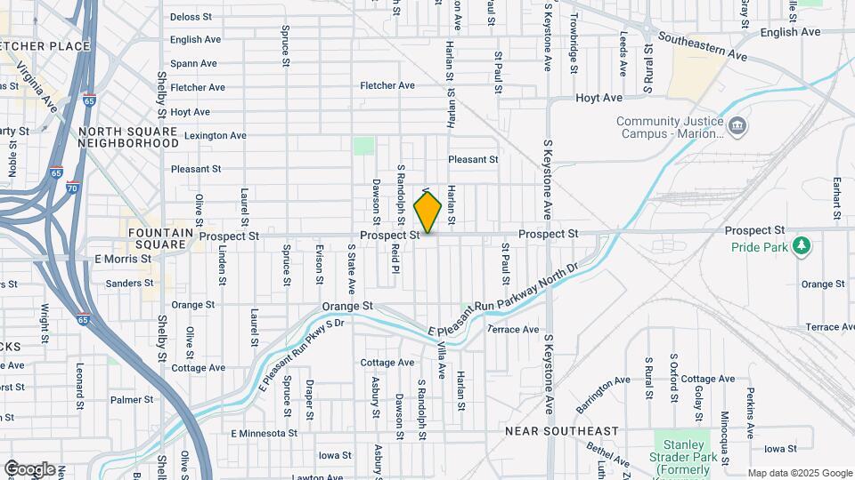 1929 Prospect St Map and Location Details