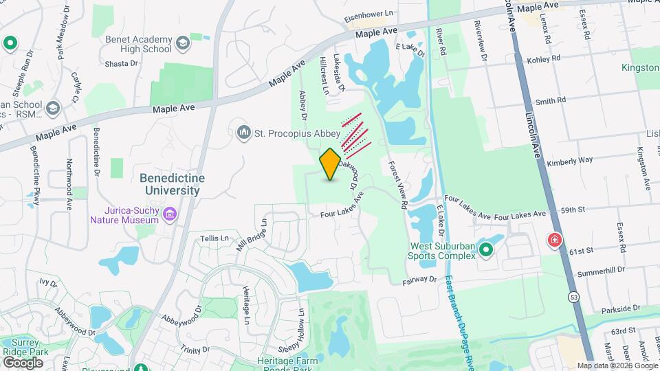 1833 Four Lakes Ave Map and Location Details