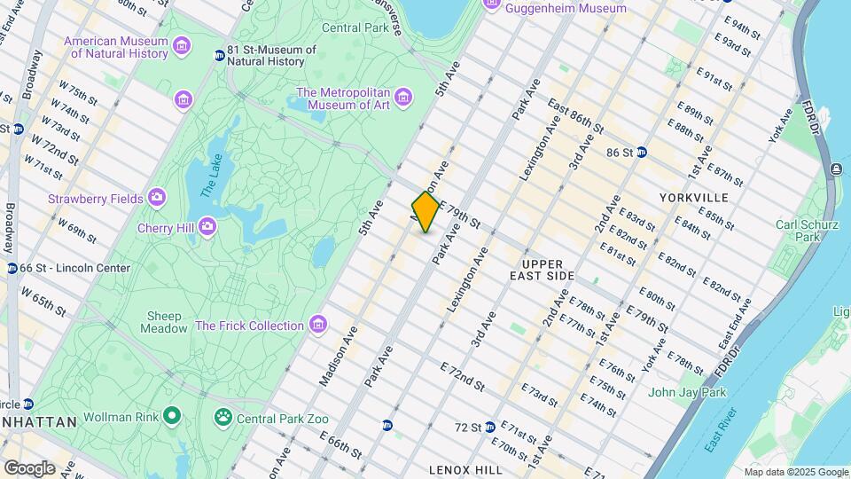 67 E 77th St Map and Location Details