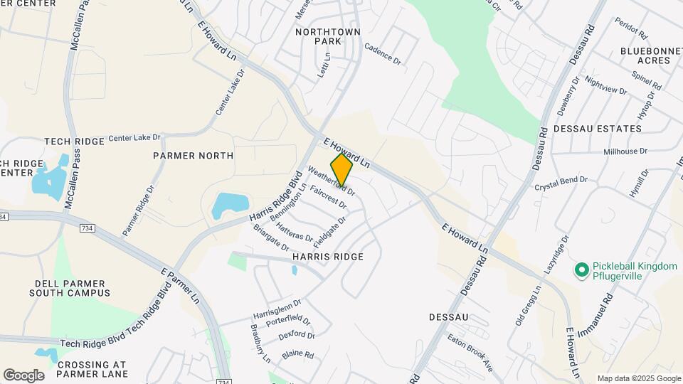 1201 Weatherford Dr Map and Location Details